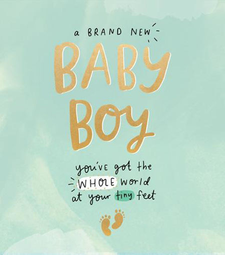 Picture of A BRAND NEW BABY BOY CARD